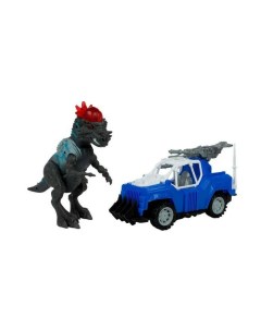 Фигурка динозавра Пахицелафозавр с синим джипом Kiddieplay