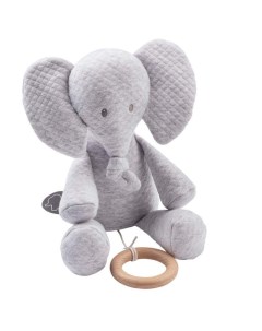 Мягкая игрушка Musical Soft toy Tembo jacquard Слоник 28 см музыкальная Nattou