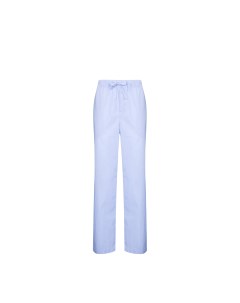 Poplin Pyjamas Pants Shirt Blue S Tekla