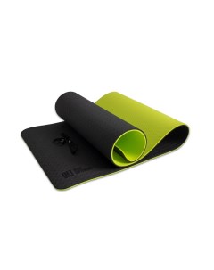Коврик для йоги FT YGM10 TPE BG 10 мм двухслойный TPE черно зеленый Original fittools
