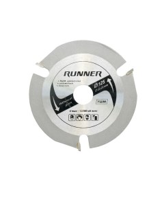 Диск пильный RUNNER для УШМ по дереву три зуба 3 4 мм 125 мм Runex