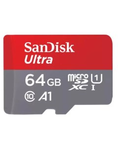 Карта памяти MicroSDXC 64GB SDSQUAB 064G GN6MN Ultra Class 10 UHS I R 140 МБ с без адаптера SD Sandisk