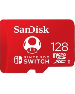 Карта памяти MicroSDXC 128GB SDSQXAO 128G GN3ZN Class 10 UHS I A1 C10 V30 U3 for Nintendo Switch 100 Sandisk