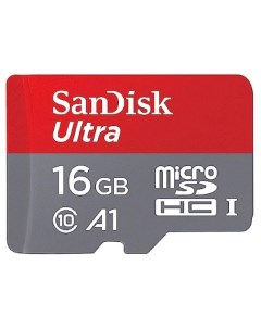 Карта памяти MicroSDHC 16GB Ultra Class 10 UHS I A1 100MB s Sandisk