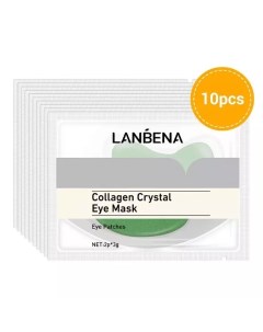 Гидрогелевые патчи с коллагеном и экстрактом водорослей Collagen Crystal Eye Mask 10 шт Lanbena