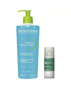 Набор для жирной и комбинированной кожи лица Мягкое очищение и уход Bioderma