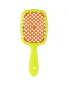 Щетка Superbrush с закругленными зубчиками желто оранжевая 20 3 х 8 5 х 3 1 см Janeke