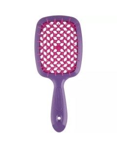Щетка Superbrush с закругленными зубчиками фиолетово малиновая 20 3 х 8 5 х 3 1 см Janeke