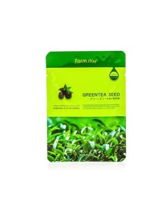 Тканевая маска с натуральным экстрактом семян зеленого чая 23 мл Farmstay