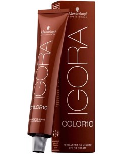 Стойкая краска для волос Igora Color 10 5 68 Светлый коричневый шоколадный красный 60 мл Schwarzkopf professional