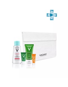 Набор для проблемной кожи мицеллярная вода 100 мл пробиотическая обновляющая сыворотка 5 мл очищающи Vichy