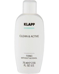 Clean Active Tonic Without Alcohol Тоник без спирта 75 мл Klapp