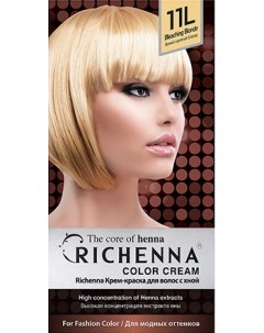 Color Cream Bleaching Blonde Крем краска для волос с хной 11L Richenna
