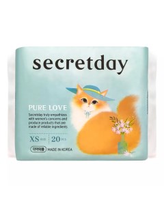 Ежедневные хлопковые прокладки Pure Love размер XS 20 шт Secret day