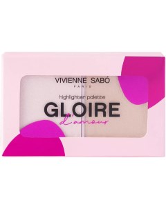 Палетка хайлайтеров Gloire d Amour 01 светло розовый Vivienne sabo