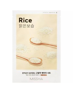 Освежающая маска для лица с экстрактом риса для огрубевшей тусклой кожи 19 г Missha