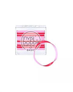 Резинка для волос Basic Jelly Twist красно розовый Invisibobble
