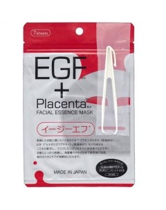 Facial Essence Mask Маска с плацентой и EGF фактором 7 шт Japan gals