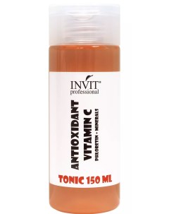 Тоник антиоксидант для очищения лица с витамином С флоретином и минералами 150 мл Invit