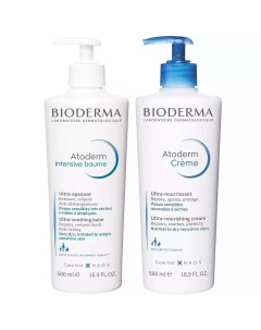 Набор для питания кожи тела бальзам 500 мл крем 500 мл Bioderma