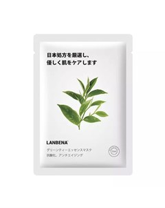 Тканевая маска c зеленым чаем 25 г Lanbena