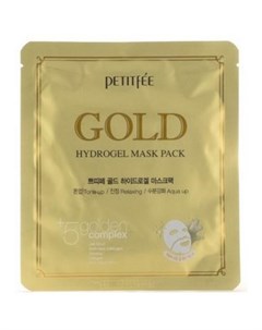 Hydrogel Mask Pack Гидрогелевая маска для лица с золотом Petitfee