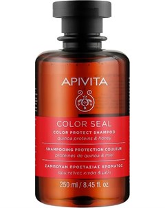 Шампунь для окрашенных волос с протеинами киноа и медом 250 мл Apivita