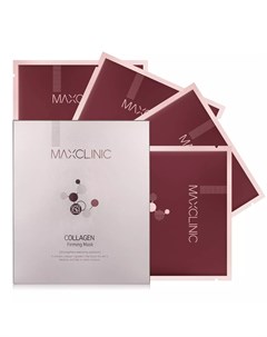 Укрепляющая маска с коллагеном для эластичности кожи лица Collagen Firming Mask 4 х 18 мл Maxclinic