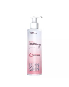 Очищающий крем гель для умывания c про и пребиотиками SkinBiom 150 мл Icon skin