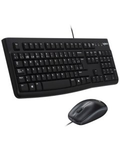Комплект мыши и клавиатуры MK120 черный серый 920 002562 Logitech