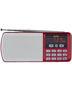 Радиоприёмник ЕГЕРЬ красный i120 RED Perfeo