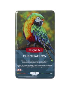Набор цветных карандашей Chromaflow 12 цв Derwent