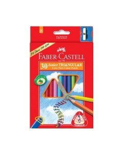 Набор карандашей цветных Faber castell Junior Grip 30 цв трехгранные в картоне Faber–сastell