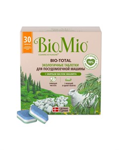 Таблетки для посудомоечных машин с маслом эвкалипта 30 шт Biomio