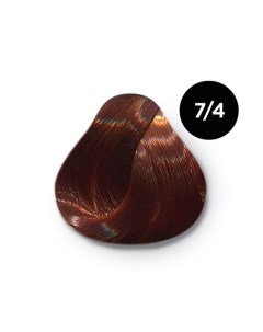 Перманентная крем краска для волос Ollin Color 770563 7 4 русый медный 100 мл Русый Ollin professional (россия)