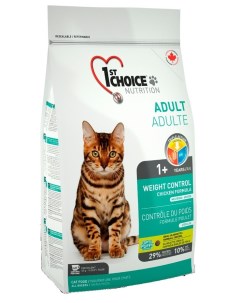 Корм для кошек с лишним весом 2 72 кг 1st choice
