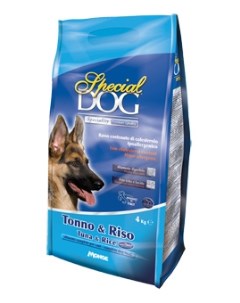 Корм для собак с чувствительной кожей и пищеварением Тунец и рис 15 кг Special dog (monge)