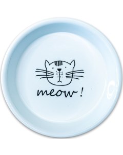 Миска MEOW керамическая для кошек белая 200 мл Mr.kranch