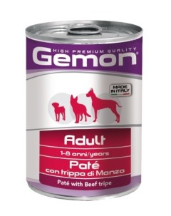 Консервы для собак паштет с говяжьим рубцом 400 г Gemon (monge)