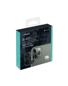 Защитное стекло Camera Glass для камеры Apple iPhone 11 Pro Pro Max темно зеленыйpa Deppa