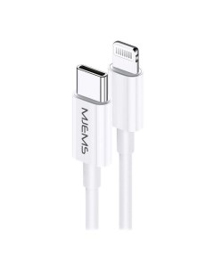 Дата кабель M1 Type C Lightning MFI для Apple TPE оплетка белый SJ329USB01 Usams