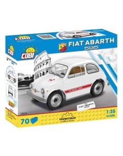 Конструктор арт 24524 Автомобиль Fiat Abarth 595 Youngtimer Collection 70 дет Cobi
