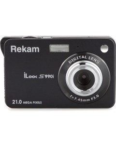 Фотоаппарат iLook S990i черный 21Mpix 3 720p SDHC MMC CMOS IS el Li Ion Rekam