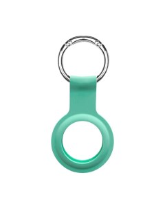 Чехол брелок Silicon Key Ring для AirTag Green Devia