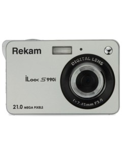 Фотоаппарат iLook S990i серебристый 21Mpix 3 720p SDHC MMC CMOS IS el Li Ion Rekam