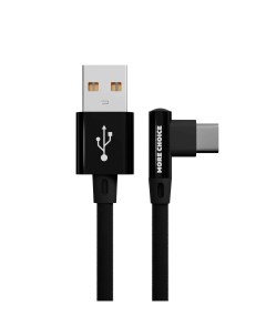 Дата кабель K27a Black USB 2 1A для Type C нейлон 1м More choice