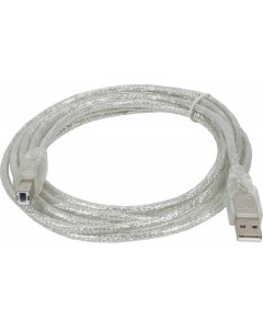 Кабель USB A m USB B m 3м прозрачный Ningbo