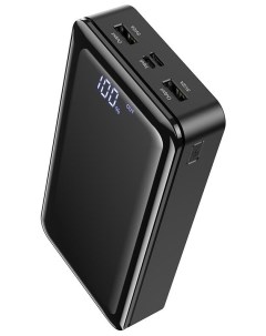 Внешний аккумулятор BJ8 Extreme power bank 30000 mAh 2 USB LED дисплей черный 39971 Borofone