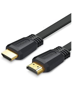 Кабель плоский ED015 70159 HDMI Flat Cable 2 м черный Ugreen
