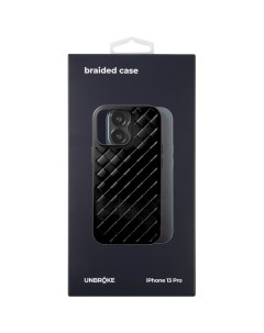 Чехол накладка braided case для iPhone 13 Pro черная Unbroke